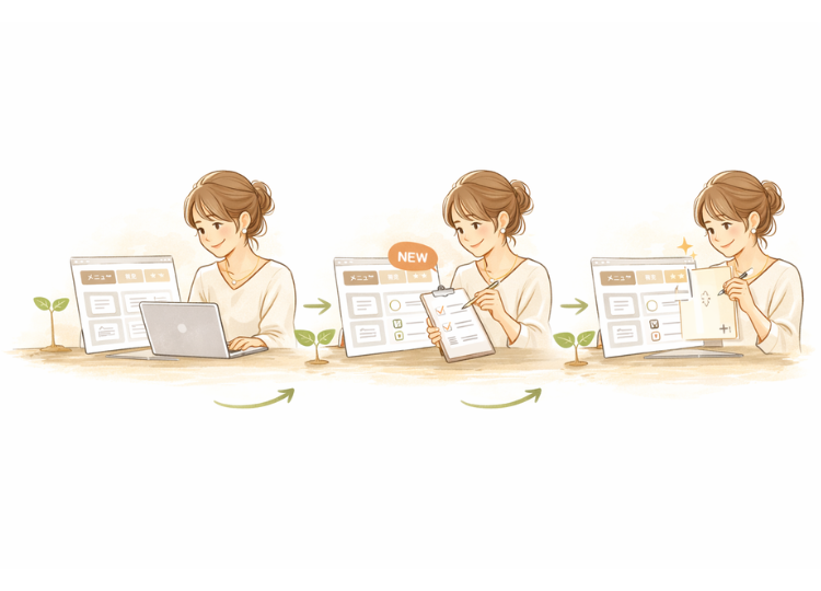 更新していくイメージ